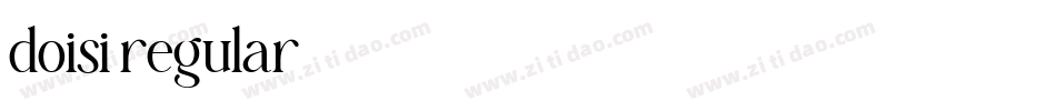 doisi regular字体转换
